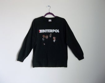 Vintage T-shirt interpol 1990s Band Tee Large