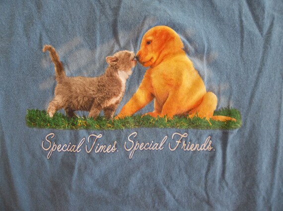 Vintage T-shirt Puppy and Kitten Special Times Sp… - image 2