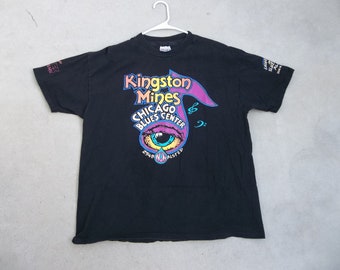 Vintage T-shirt Kingston Mines Chicago Blues Center XL