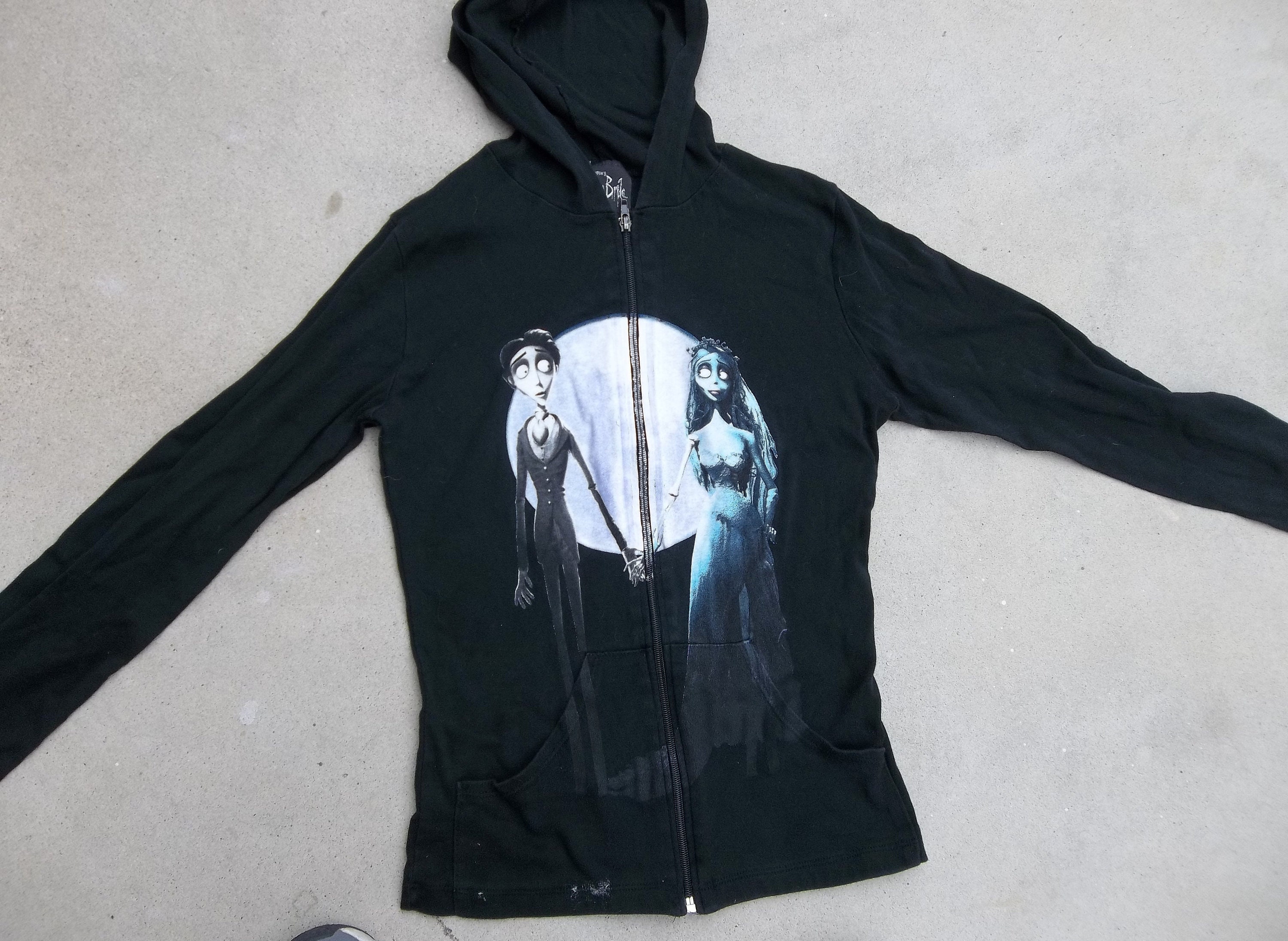 Vintage Sweatshirt Hoodie Tim Burtons Corpse Bride Zip up Sz - Etsy Canada