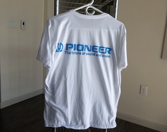 Vintage Pioneer Sound System T-Shirt 1990s 2000s Small Cool Fun Retro Tee