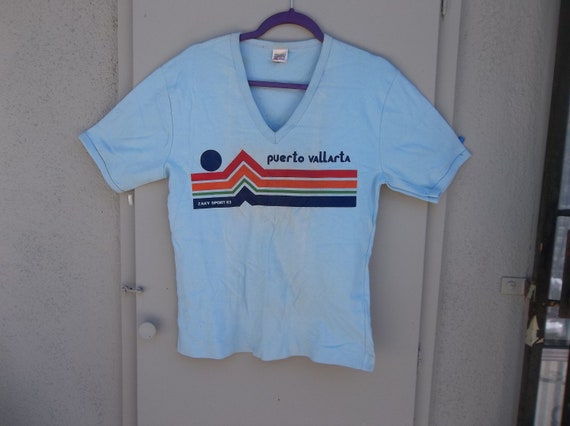 Vintage T-shirt Puerto Vallarta Mexico Travel 198… - image 1