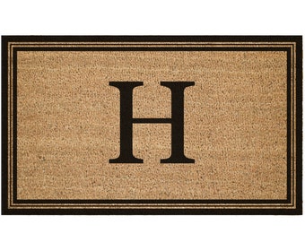 Initial Doormat Etsy