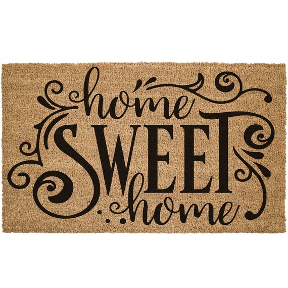 Home Sweet Home Front Porch Door Mat Coir Exterior Welcome Etsy