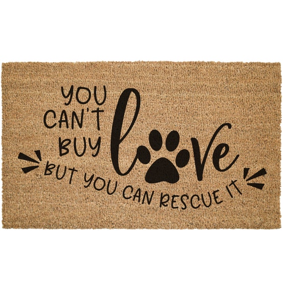 Can T Love But Rescue It Exterior Coir Welcome Door Rescue It Exterior Coir Welcome Door