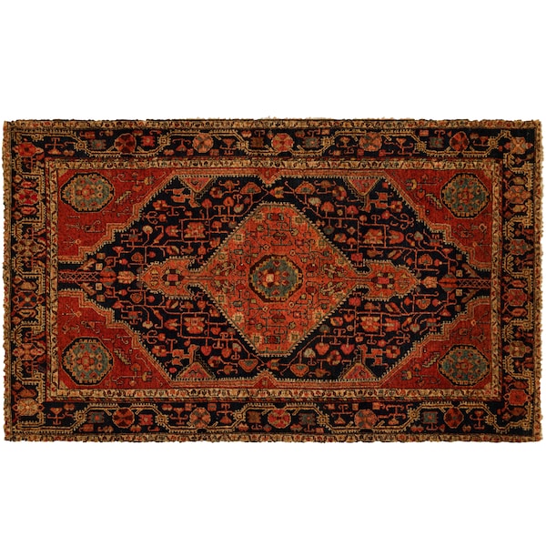 Oriental Kilim Persian Coir Exterior Doormat - Persian Carpet Pattern - Home Entry Mat - Front Door Print - Coco Fiber Outdoor Rug - Gift