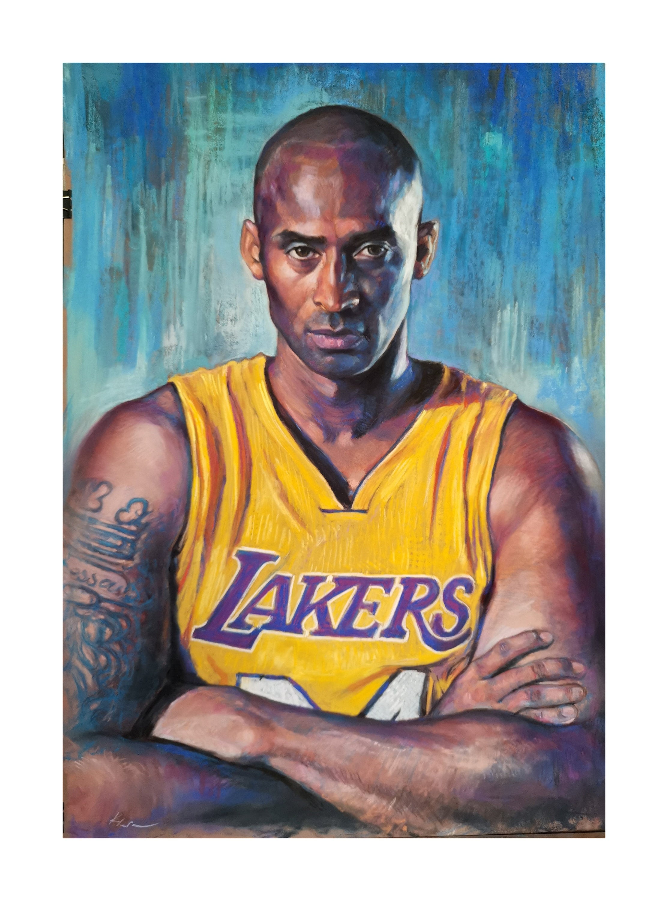 Kobe Bryant print | Kobe Bryant poster | Kobe Bryant painting | NBA legend | Sports Art Print | Basketball Poster | Kids Decor | LA Lakers