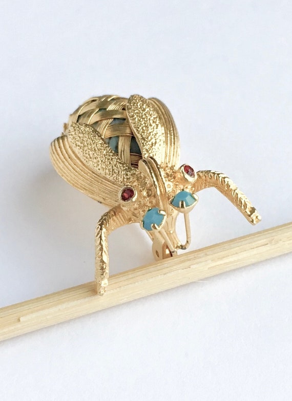 Cute Vintage Bug Pin With Antennae