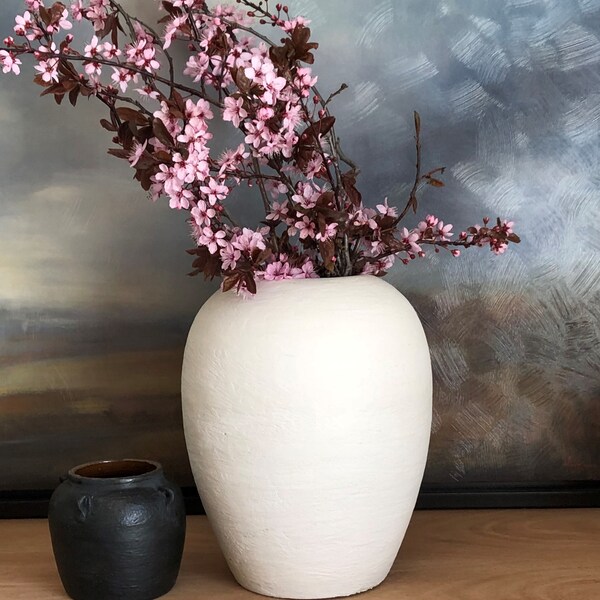 Matte White Vase Etsy