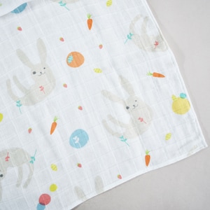 Fralda Coelhinhos E Cenouras 100 Algod o Org nico Etsy