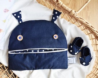 Baby Changing bag | Zé Nappy-glutton: monster nappy bag | diaper wallet | pajama case | travel diaper  necessaire
