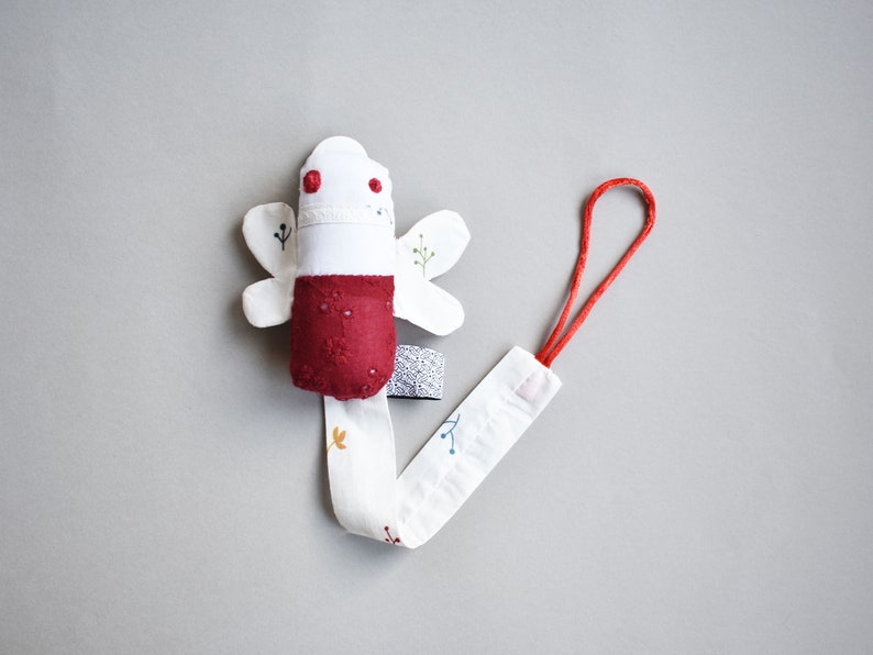 Dummy holder butterfly leafs flowers ZUPETA pacifier clip Etsy