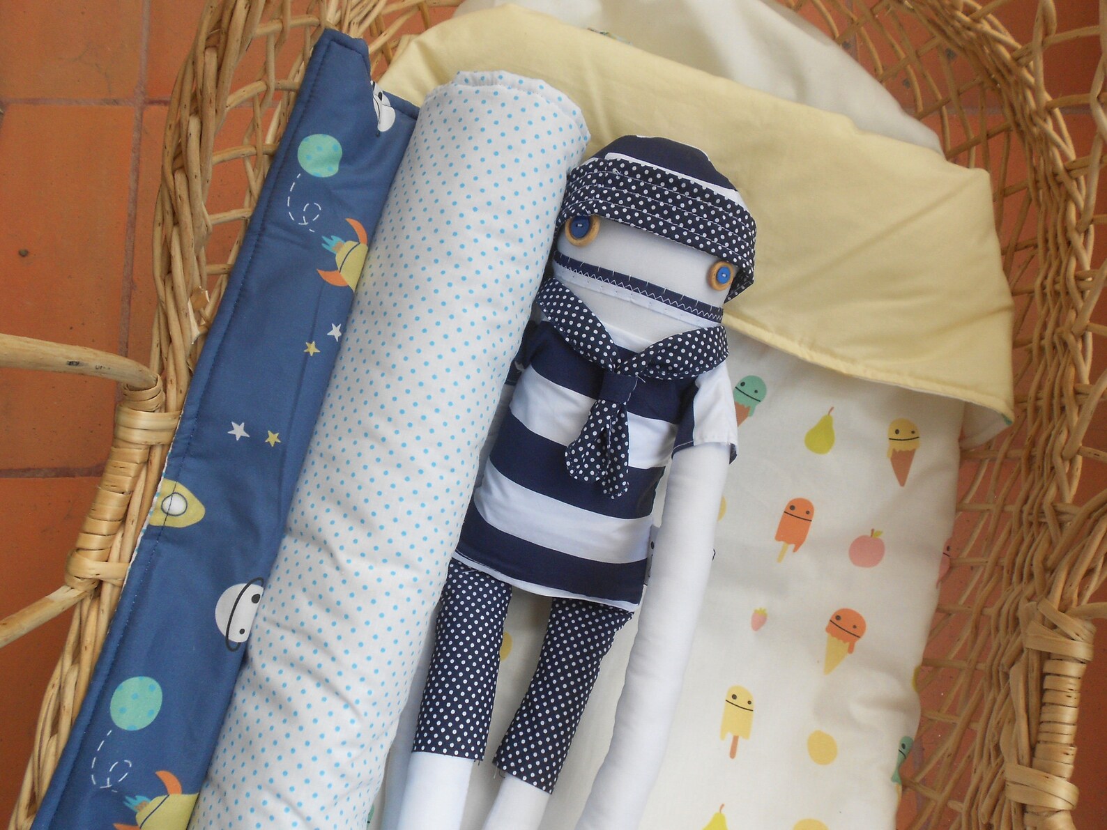 Outer Space Baby Blanket Moses Basket Duvet Reversible Etsy