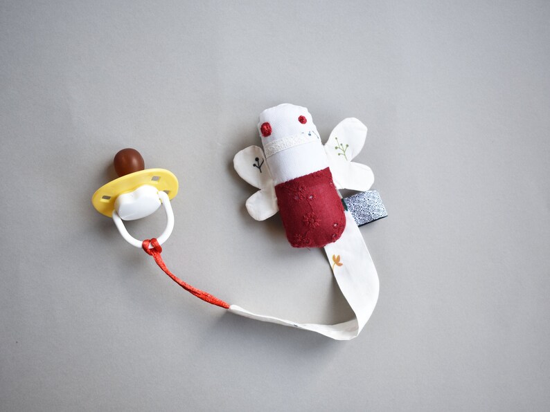 Dummy holder butterfly leafs flowers ZUPETA pacifier clip Etsy