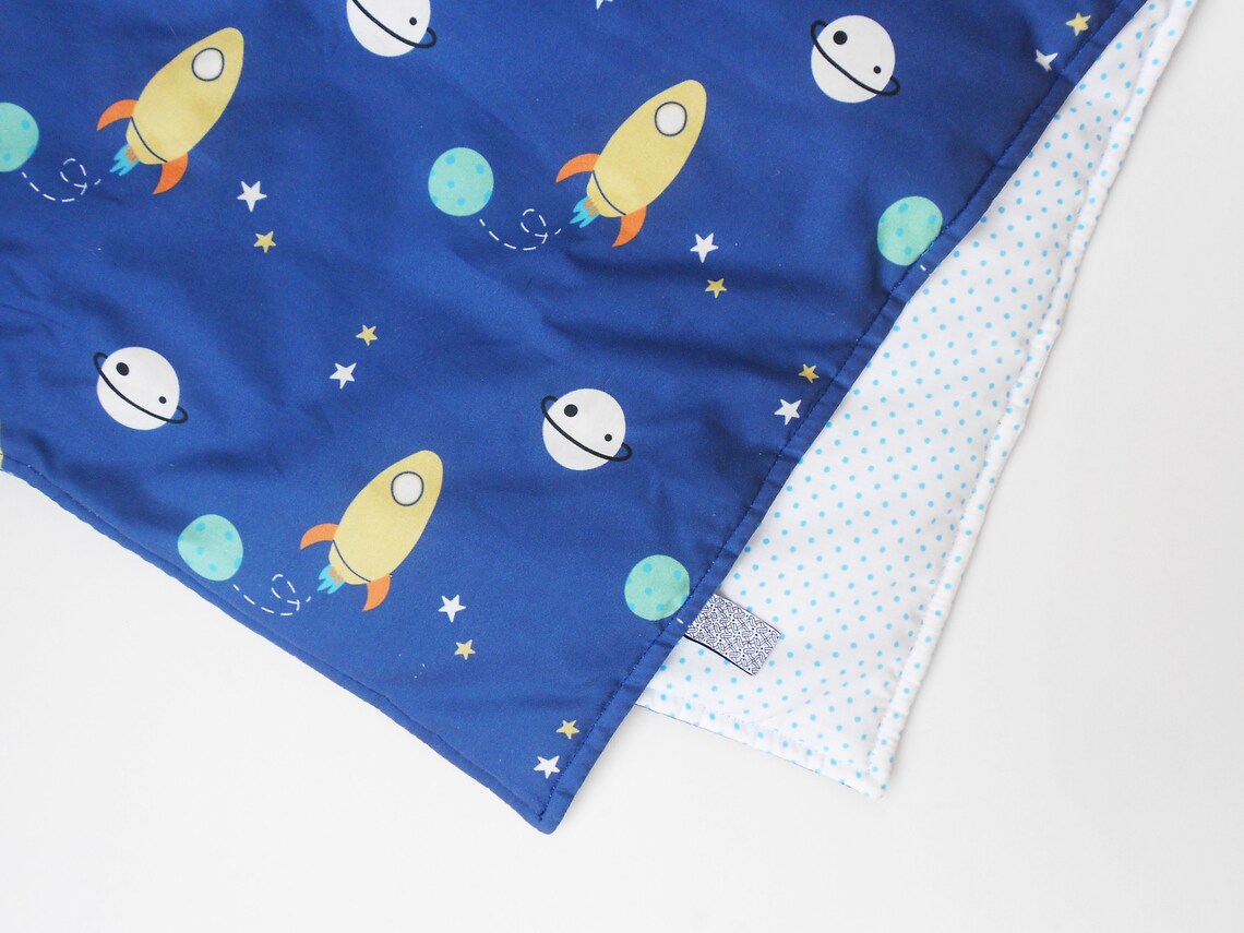 Outer Space Baby Blanket Moses Basket Duvet Reversible Etsy