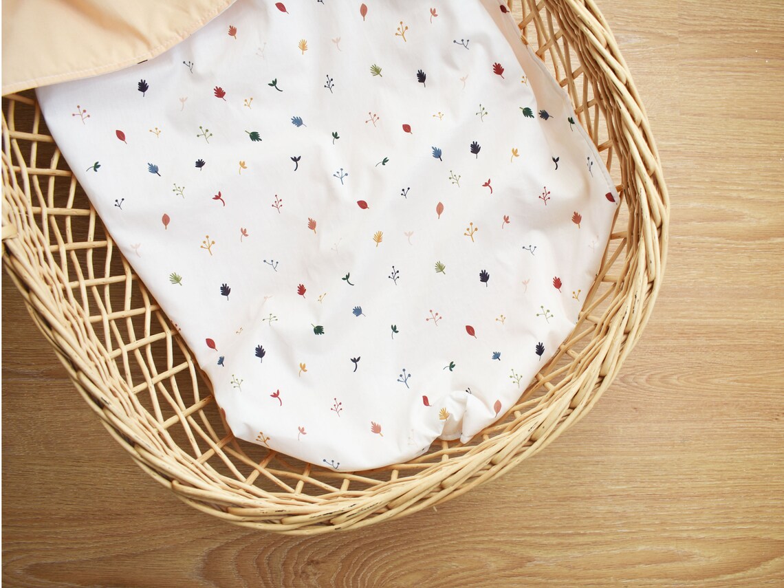 Baby Blanket Reversible Moses Basket Duvet Nature Inspired Etsy