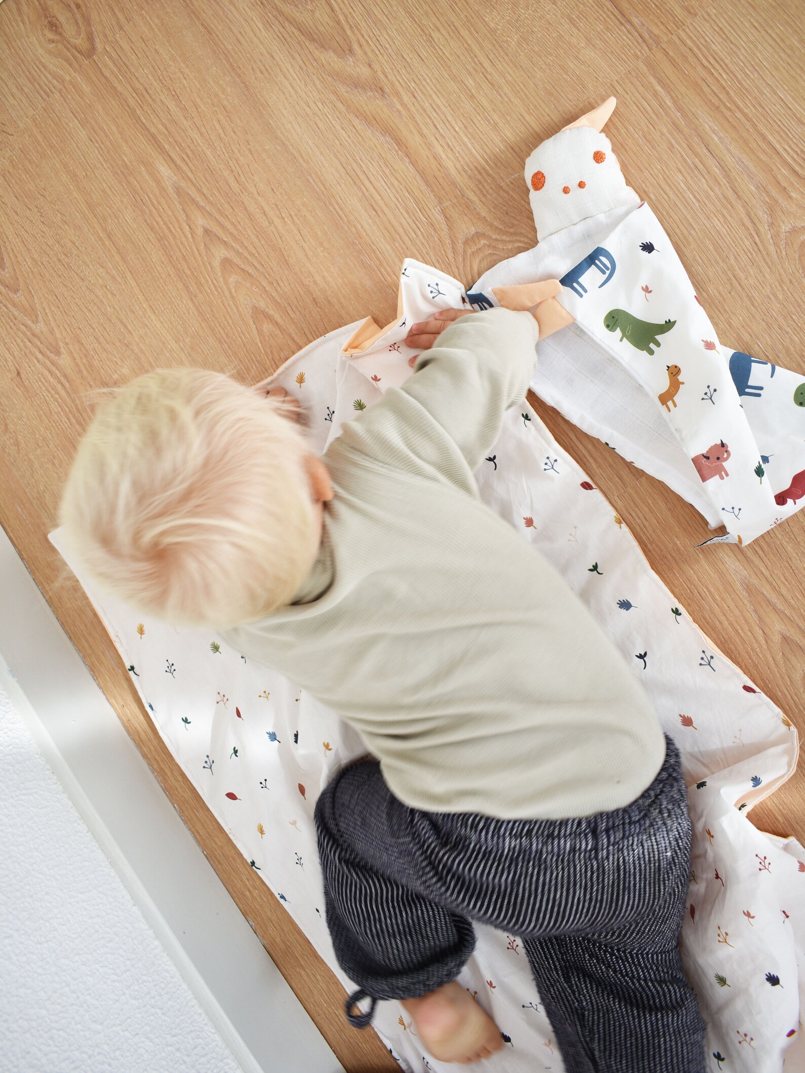 Baby Blanket Reversible Moses Basket Duvet Nature Inspired Etsy