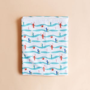 Capa de banho para bébé | Toalha com Capuz Caranguejos | Toalha de bébé | Capa de banho | Capa de verão | Toalha de natação laranja