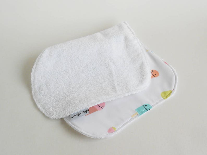 Burp Cloth Waterproof Ice Cream Print Burp Rag Waterproof Etsy