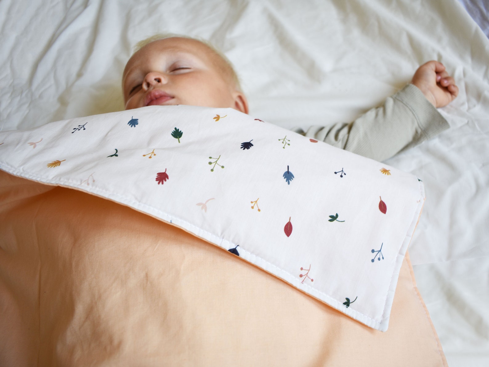 Baby Blanket Reversible Moses Basket Duvet Nature Inspired Etsy