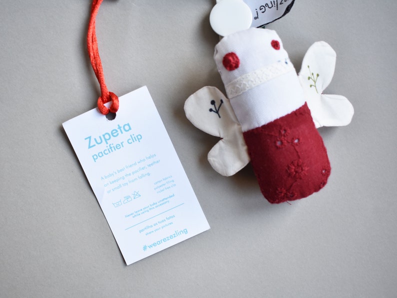 Dummy holder butterfly leafs flowers ZUPETA pacifier clip Etsy