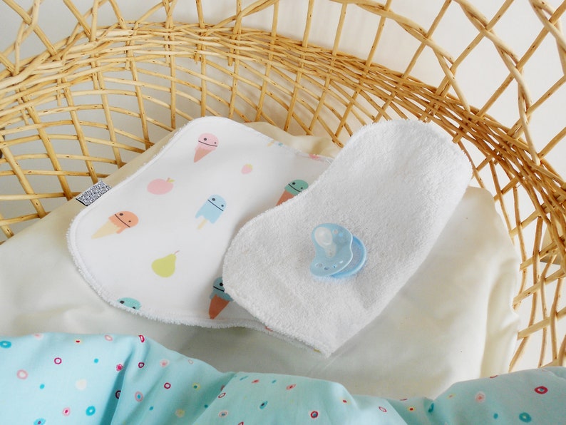 Burp Cloth Waterproof Ice Cream Print Burp Rag Waterproof Etsy