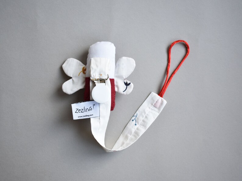 Dummy holder butterfly leafs flowers ZUPETA pacifier clip Etsy
