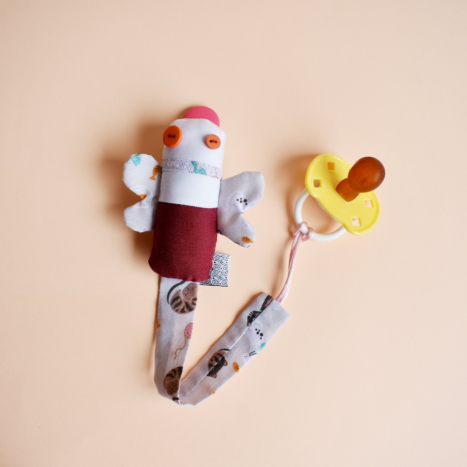 Dummy Clip Zupeta Soft Doll Dummy Holder Butterfly Etsy