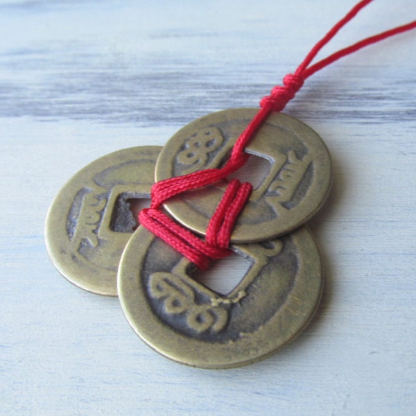 WEALTH Feng Shui Fortune Coins - I Ching