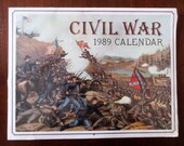 CIVIL WAR PRINTS Vintage Art 1989 Calendar Sealed Longmaster Press Frameable Battle Scenes