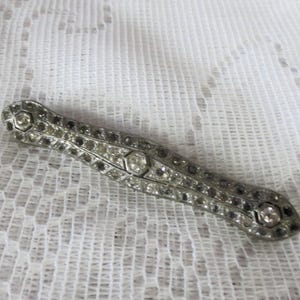 Antique 1920\'s Art Deco Fishson Silverite Hair Pin 1920 main image 2