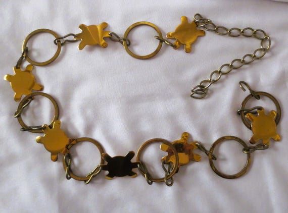 Gold Turtle Chain Belt Accessory Accent NYC | Accessories | Vintage Turtle Gold  main image 3