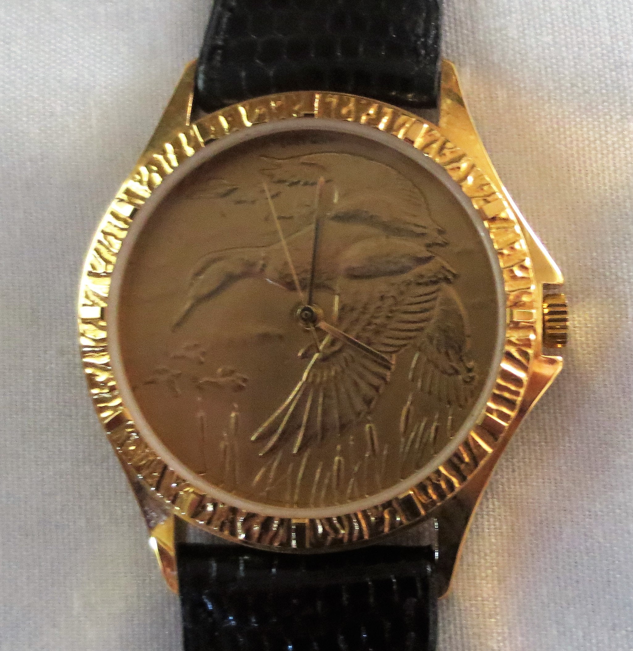 MALLARD WRISTWATCH Men’s Vintage GOLD Tone Duck Waterfowl | Etsy