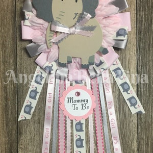 NEW Girl Elephant Mommy To Be Corsage