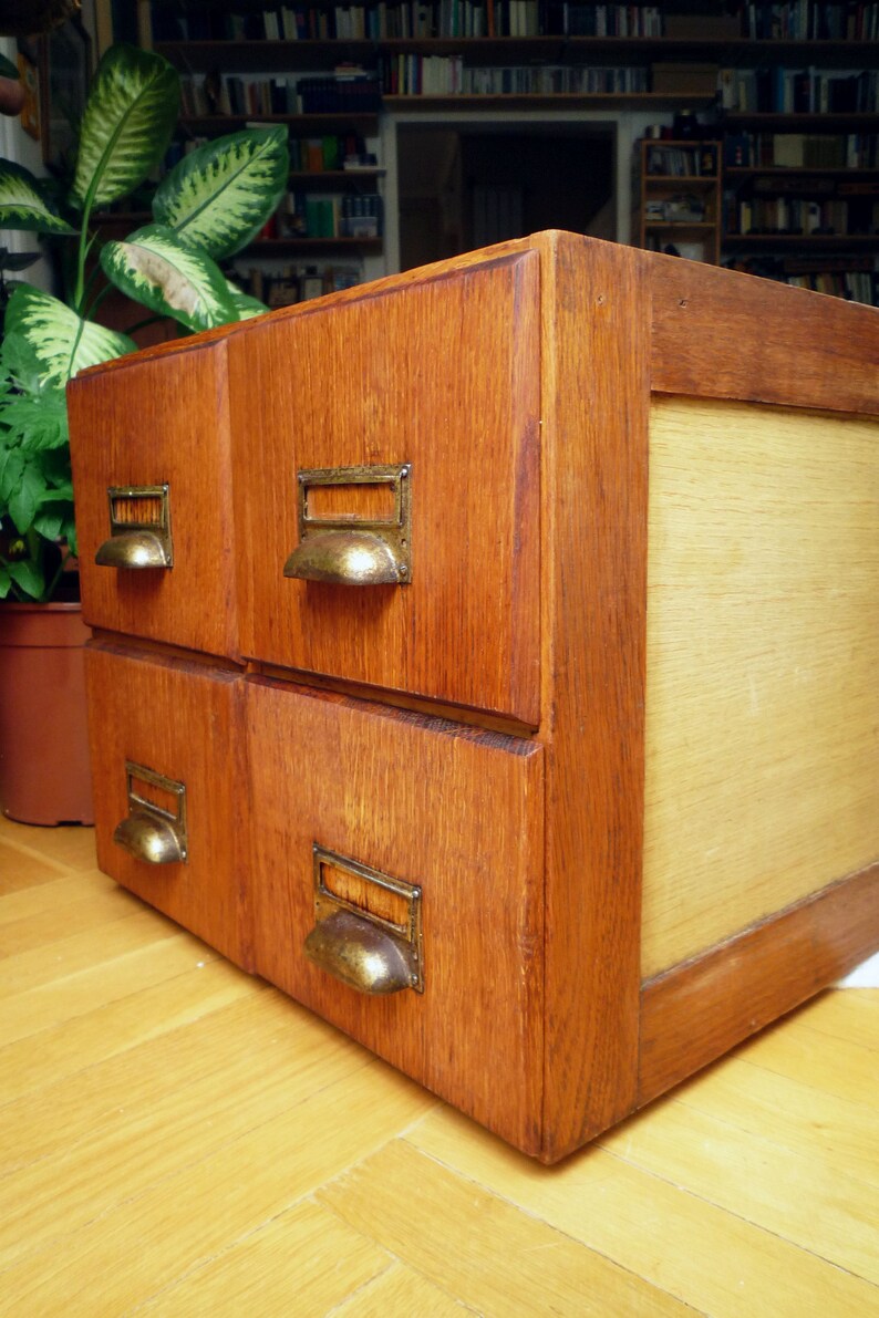 Antique library file desktop organizer 1930's Etsy