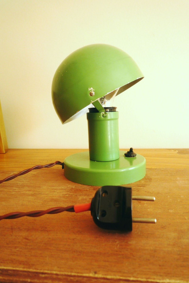 Modern Bauhaus Adjustable 40s Desk Light Art Deco Mid Century Mushrom Lamp Desk Lamp Night Light