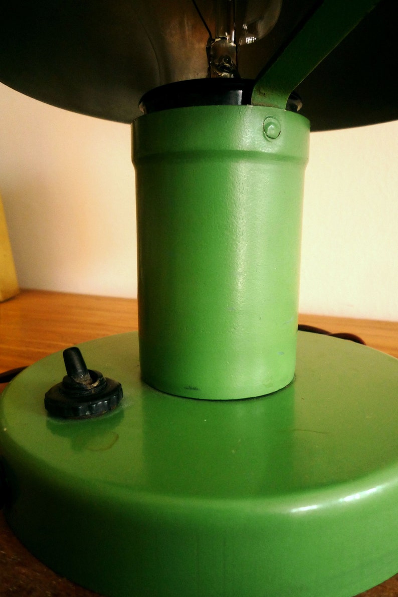 Modern Bauhaus Adjustable 40s Desk Light Art Deco Mid Century Mushrom