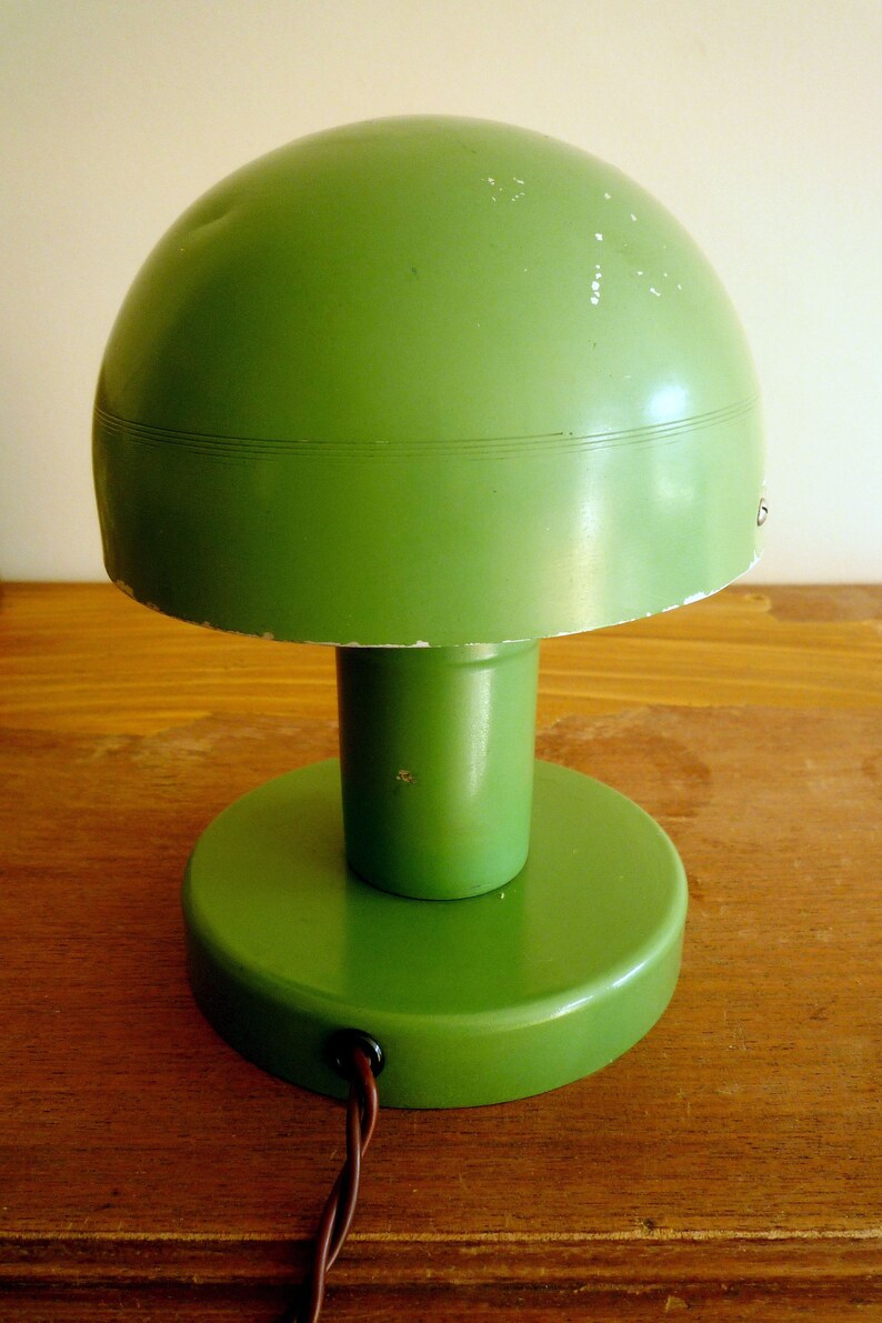 Modern Bauhaus Adjustable 40s Desk Light Art Deco Mid Century Mushrom Lamp Desk Lamp Night Light