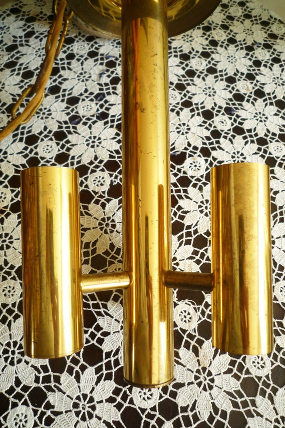 cute smaller 70's pendant modernist ceiling light minimalist Sciolari style kitchen lamp bedroom light in gold
