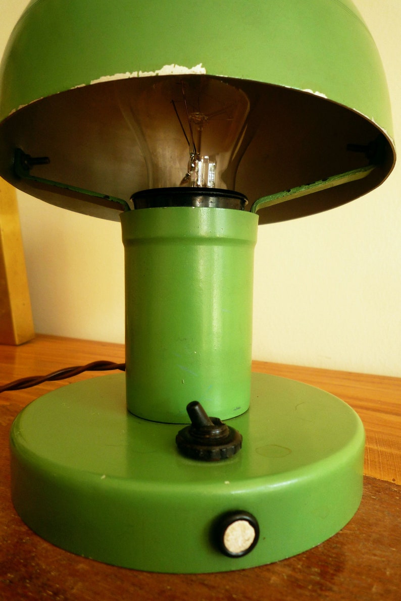 Modern Bauhaus Adjustable 40s Desk Light Art Deco Mid Century Mushrom Lamp Desk Lamp Night Light