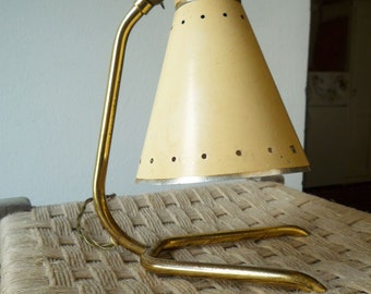 50s brass diabolo desk lamp Stilnovo Arteluce era desk light crowfoot table lamp Kalmar style night light bedisde lamp