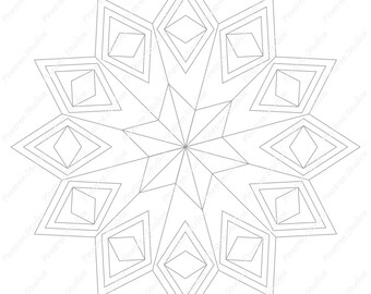 circle grid for drawing flowers mandalas and more digital etsy