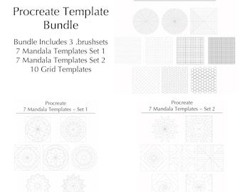 circle grid for drawing flowers mandalas and more digital etsy