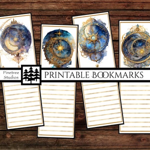 Aquarel astrolabia ~ (2&quot;x6&quot;) ~ digitale download ~ afdrukbare bladwijzers/tijdschriften/vintage/efemeriden