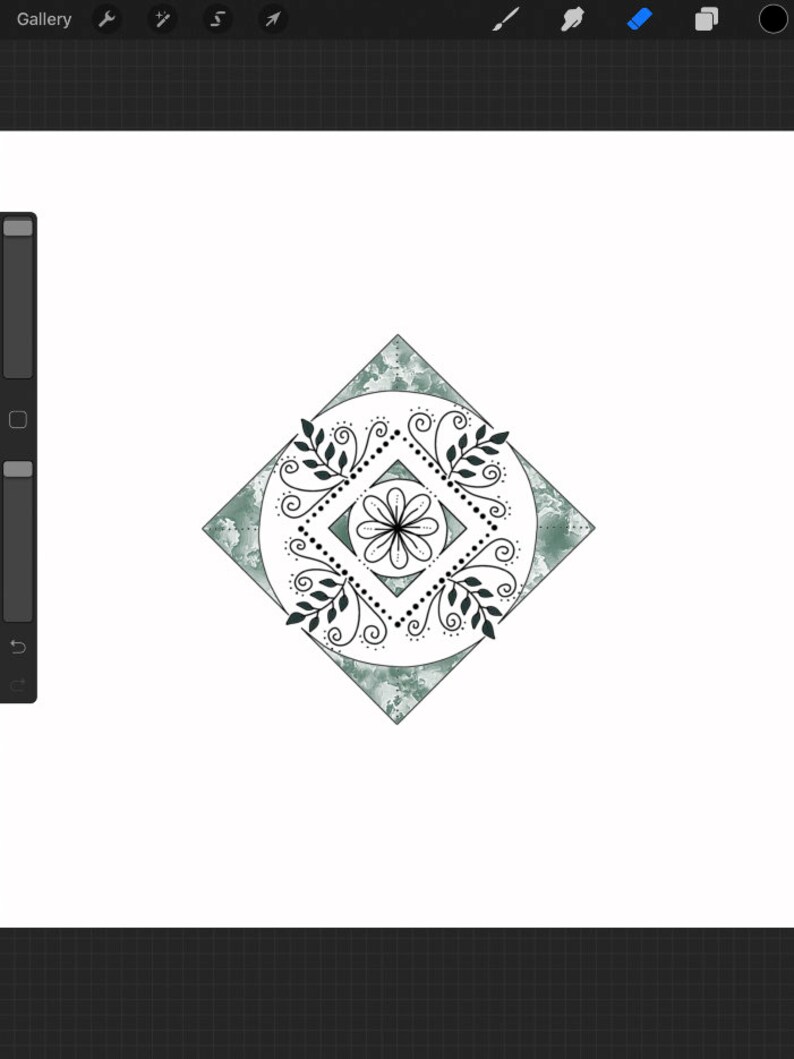 Procreate 14 Mandala Template Brush/stamps Set 1 and 2 Etsy