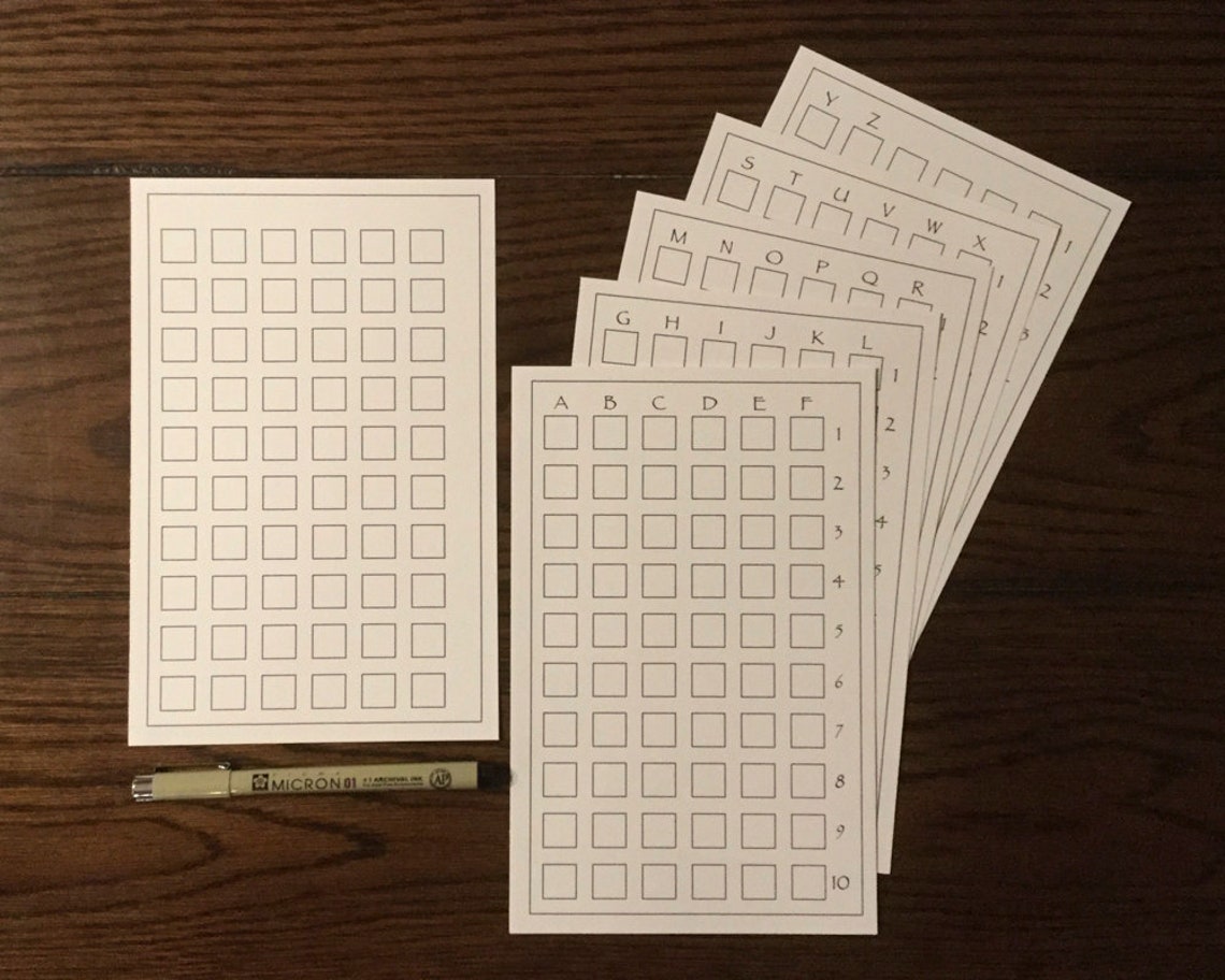 Square Fragments (patterns) Chart ~ 5