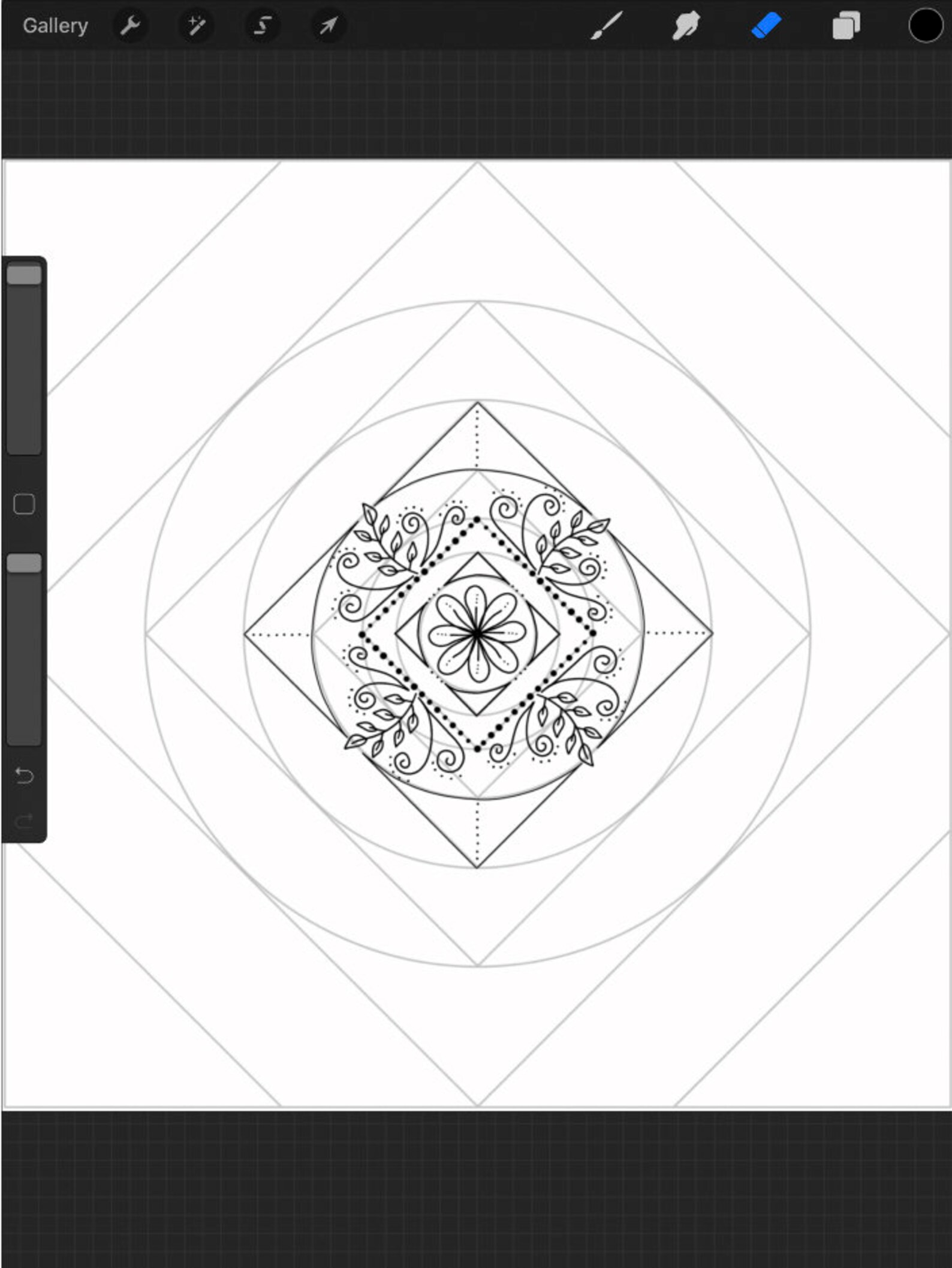 Procreate 14 Mandala Template Brush/stamps Set 1 and 2 Etsy