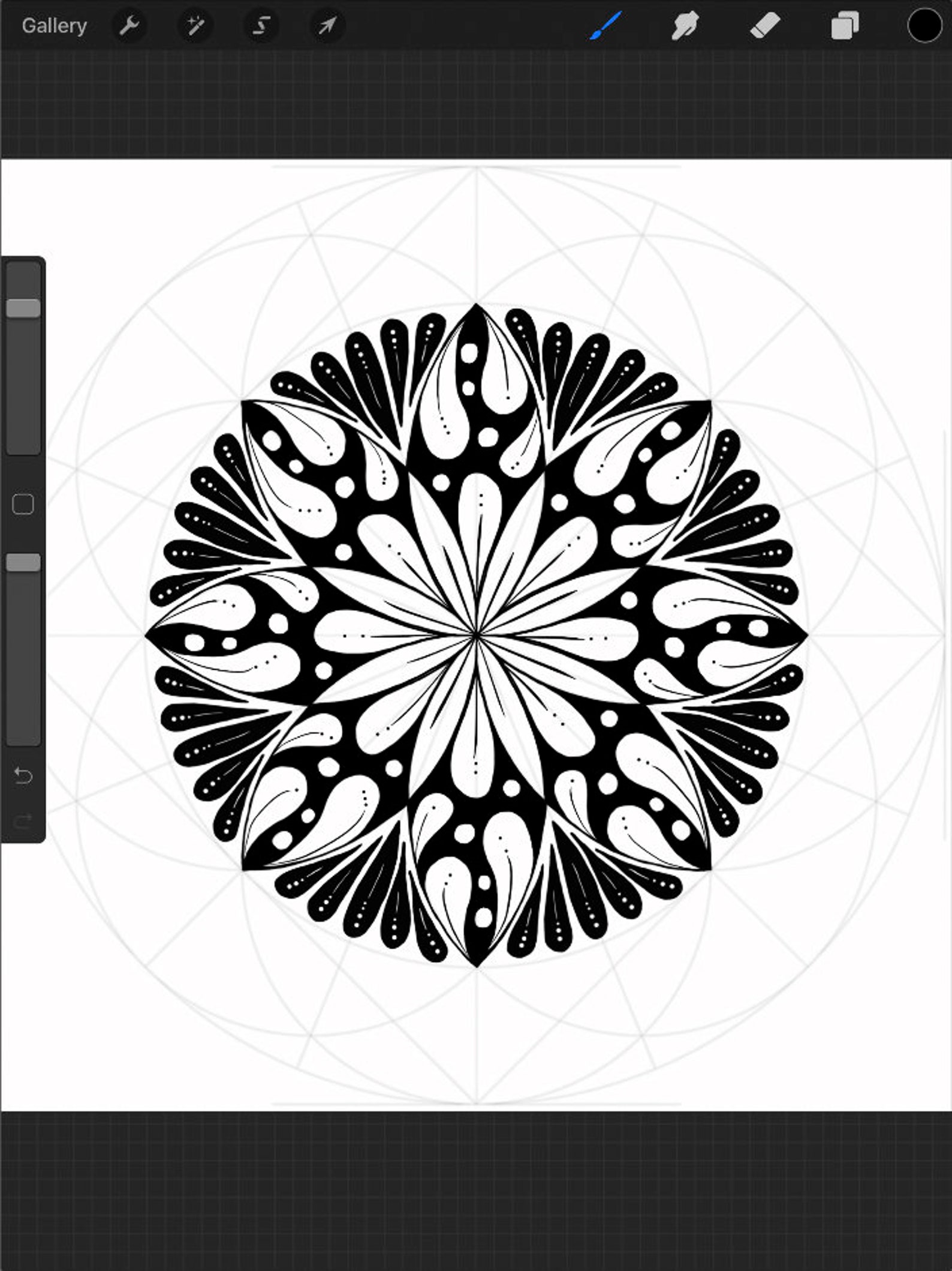 Procreate 14 Mandala Template Brush/stamps Set 1 and 2 Etsy