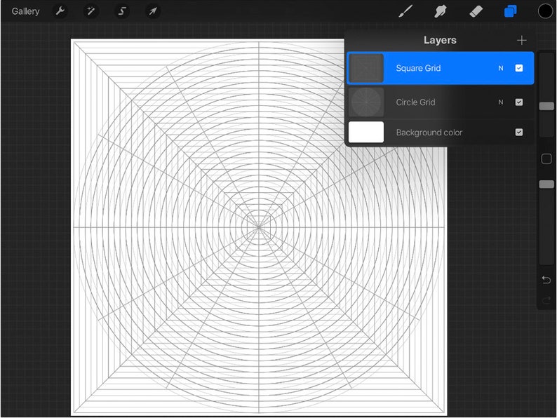 Procreate Grid Template Procreate Grid Template