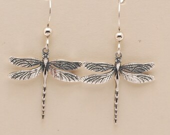 Art Nouveau Dragonfly Earrings